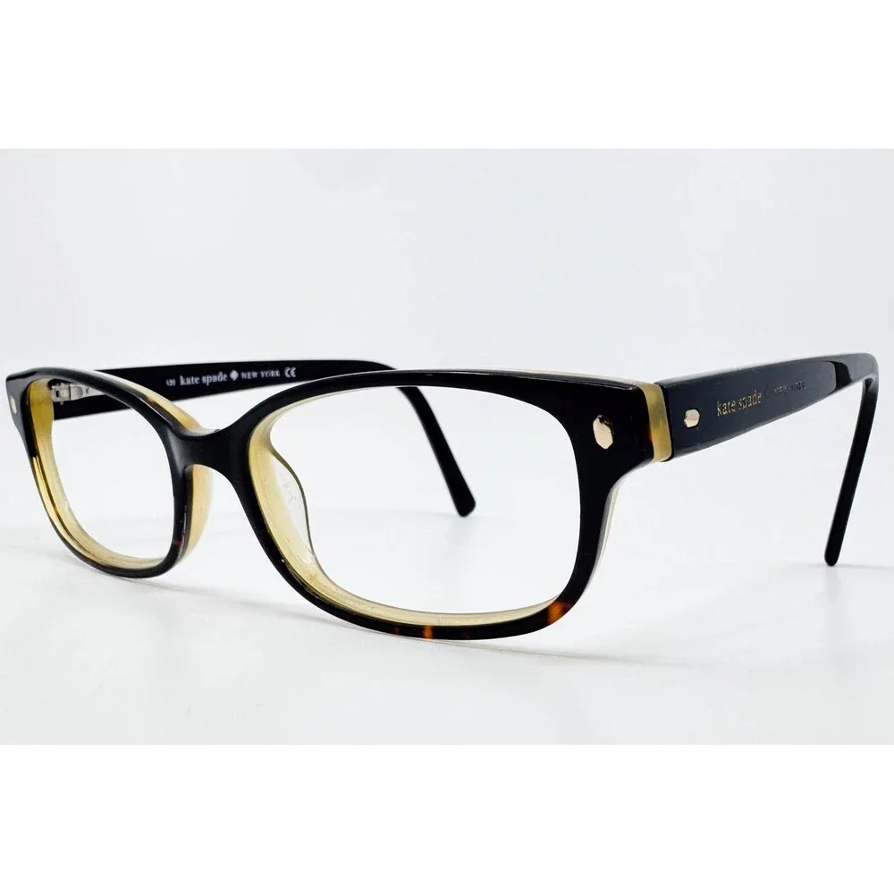Kate Spade Eyeglasses Womens Black Tortoise Lucyann 0JYY 51-16-135 51mm